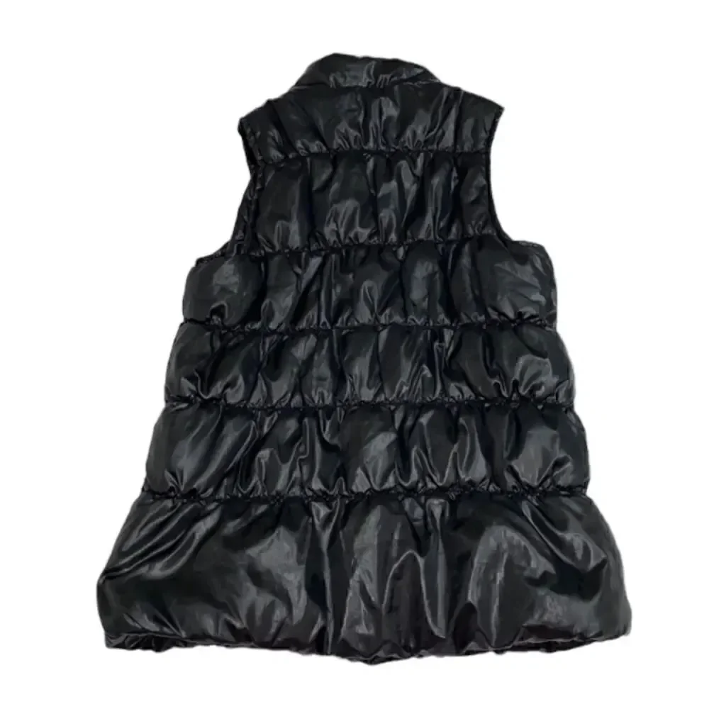 Girls Black Puffer Vest(Size Large 10-12)